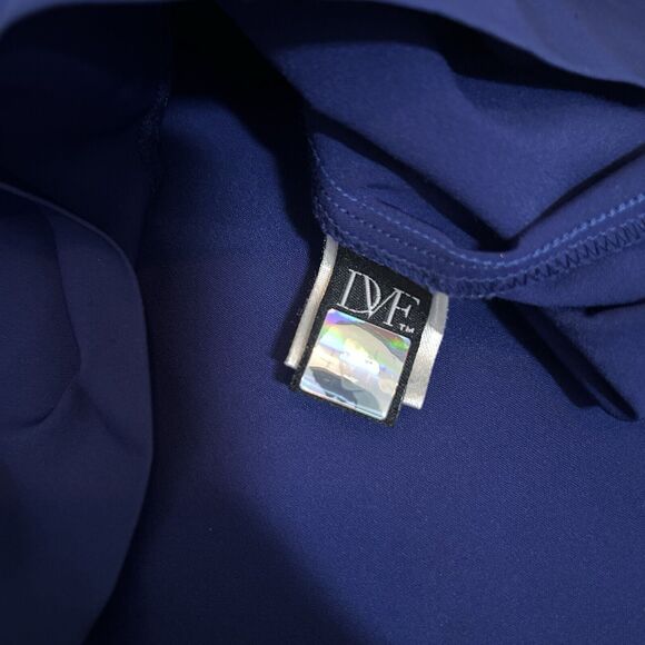 Diane Von Furstenberg Jamila Sheath Dress Cobalt Blue Women's Size US 8 EUC - Picture 10 of 12